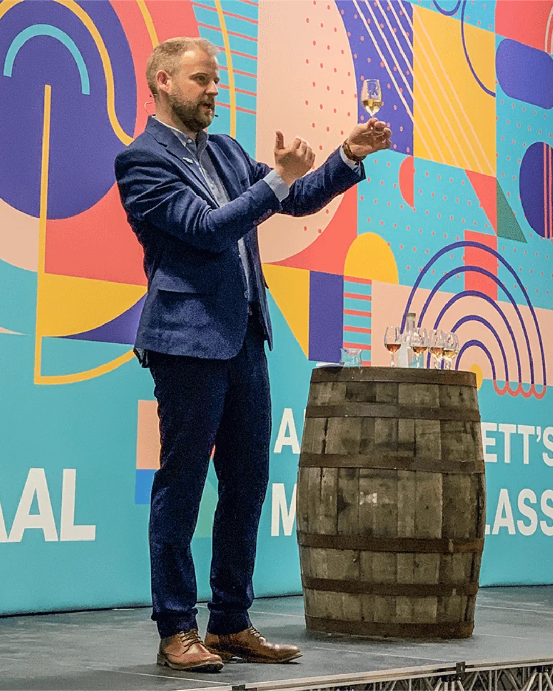 Adam Hannett leading the Rock'ndaal warehouse masterclass