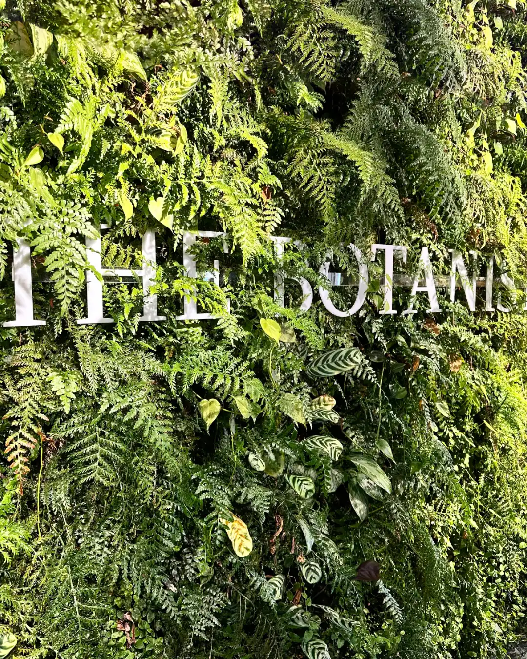 The Botanist living wall installation
