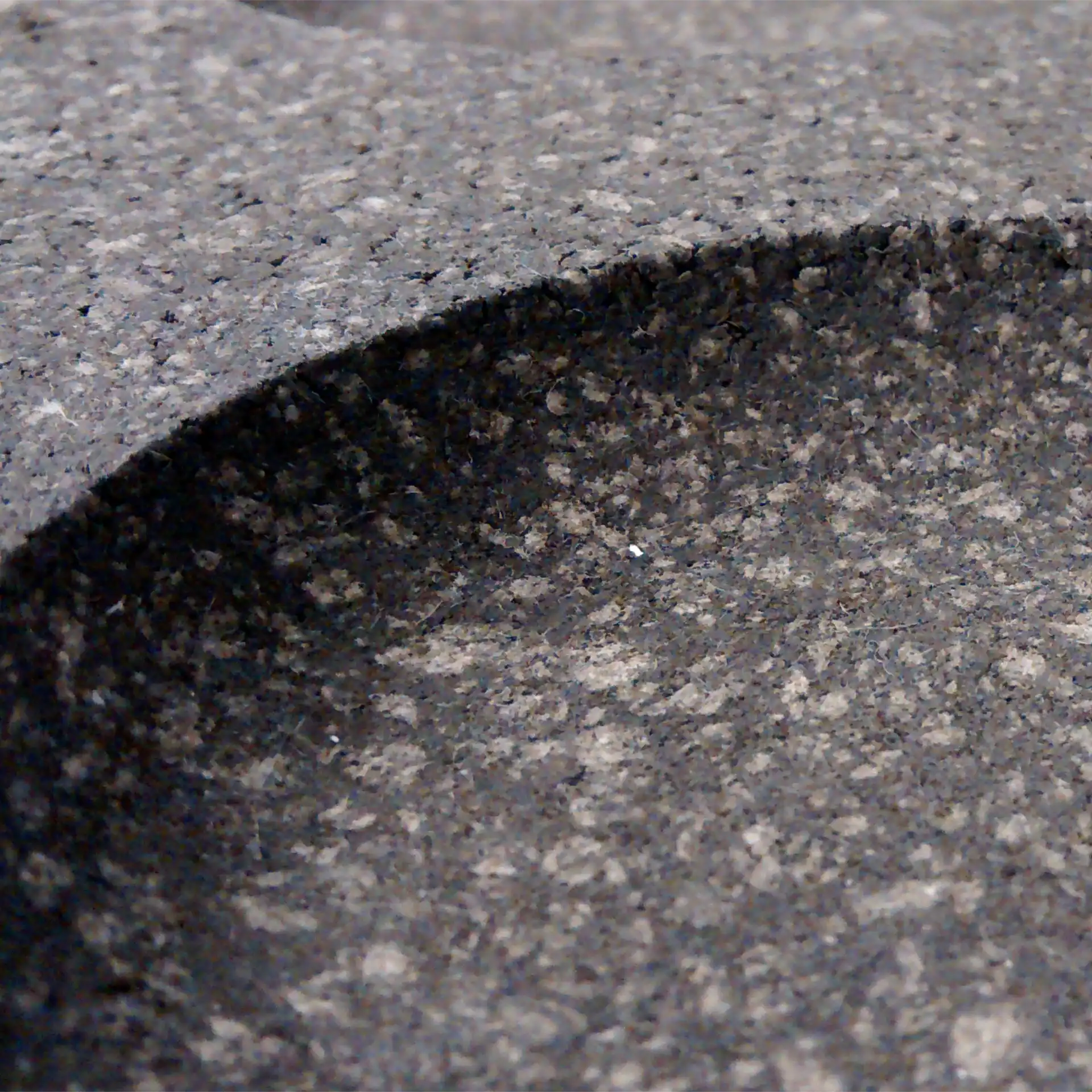 Close detail of the papercrete surface texture