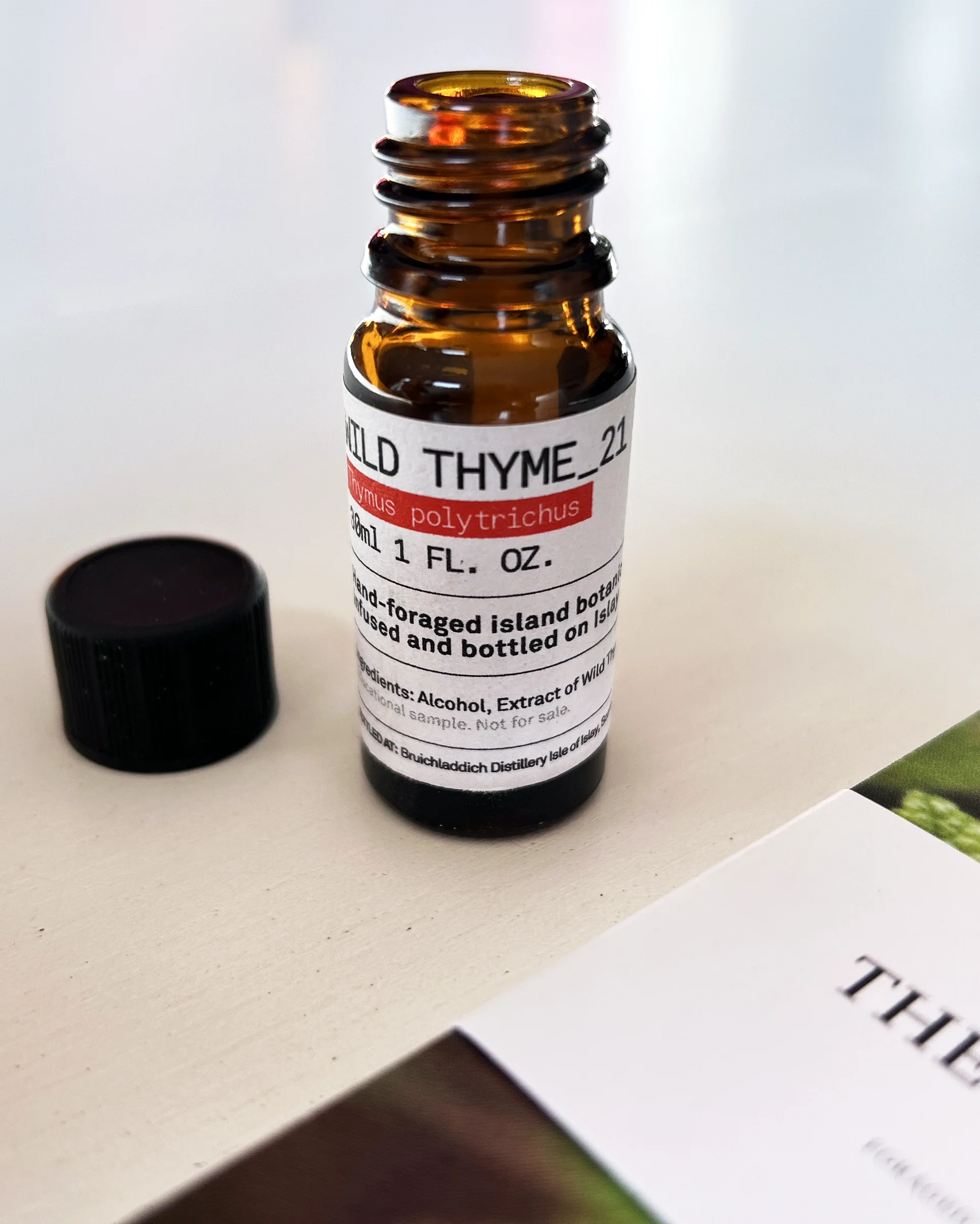 Single numbered tincture bottle from The Botanist toolkit