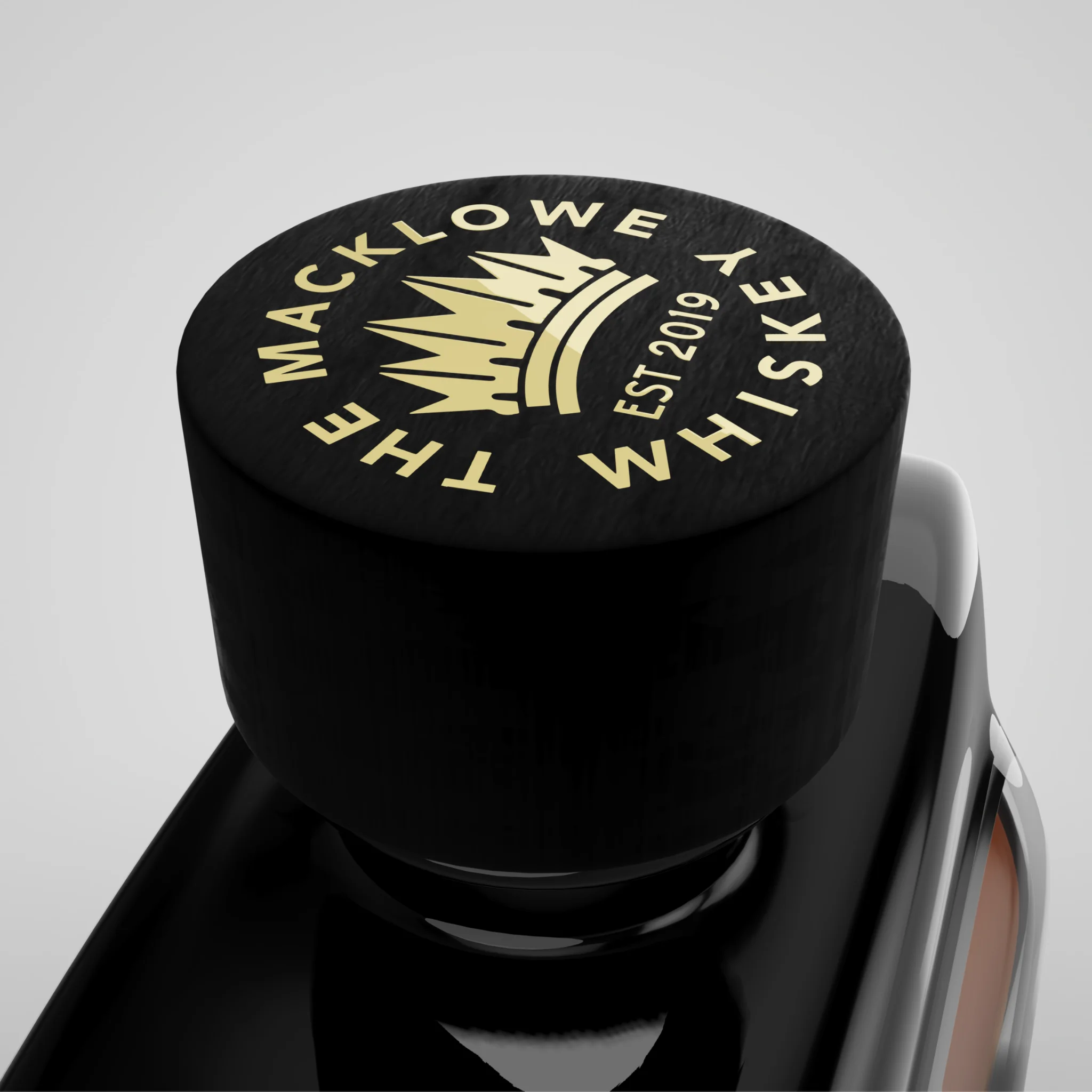 Foil-stamped cap insignia